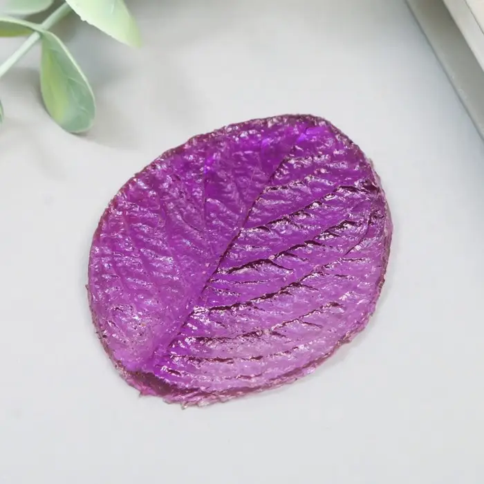 Молд акриловый "Лист гортензии" 6,5х5 см  МИКС