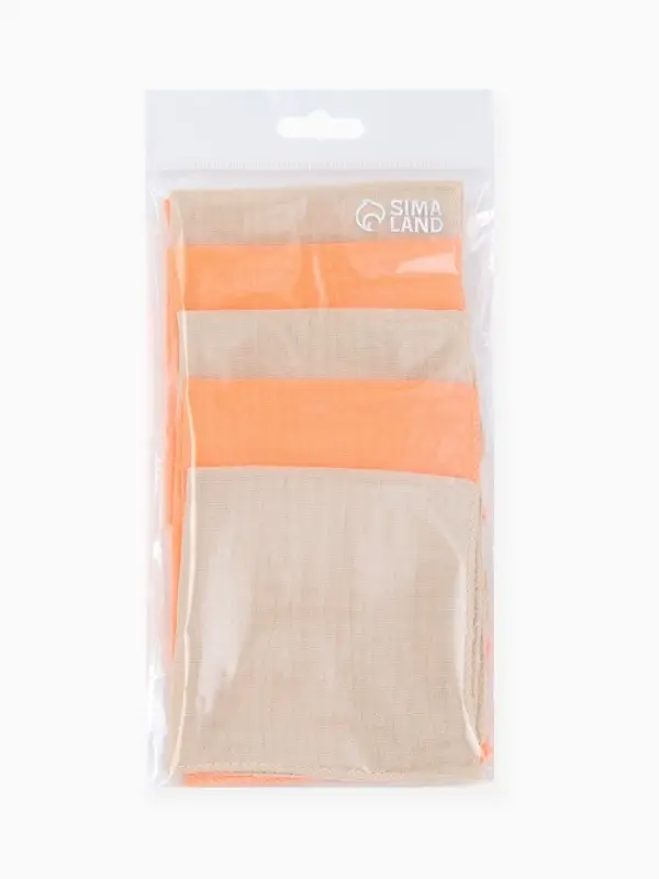 Платки носовые детские &laquo;Крошка Я. Песочница&raquo;, 20&times;20 см, набор 6 шт., муслин, 100 % хлопок