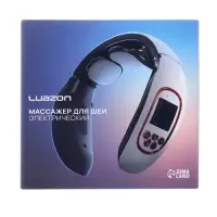 Массажёр для шеи Luazon LEM-50, 4 Вт, 4 режима, USB, от АКБ, белый