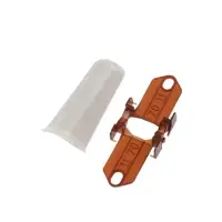 Угол наружный для плинтуса &laquo;Деконика&raquo;, с крепежом, 70 мм, 2 штуки, цвет 002 светло-серый