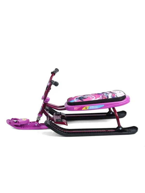 Снегокат &laquo;Ника-джамп&raquo; slalom, бордовый, сиреневый, СНД1/SL Nika Kids