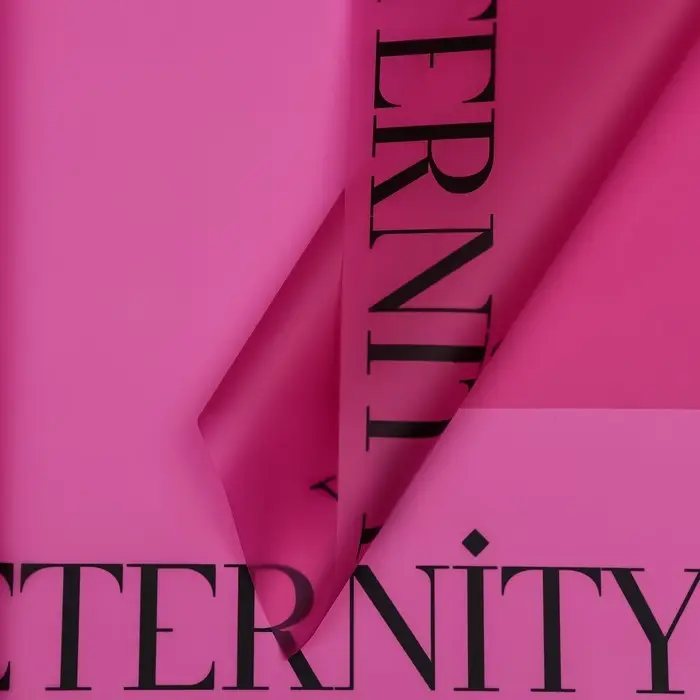 Пленка для цветов матовая, «Стастливая вечность», 57×57 см, фуксия, 65 мкм Пленка для цветов матовая, «Стастливая вечность», 57×57 см, фуксия, 65 мкм