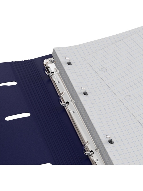 Тетрадь на кольцах A5 120 листов, в клетку, BG Base, с резинкой