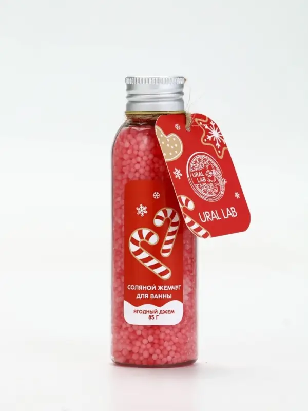 Жемчуг для ванны во флаконе, 85 гр, аромат ягодный джем, URAL LAB Жемчуг для ванны во флаконе, 85 гр, аромат ягодный джем, URAL LAB