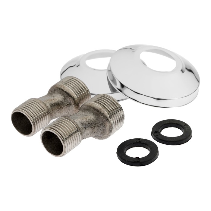 Эксцентрики для смесителя ZEIN, отражатели хром, нерж. сталь, с прокладками, набор 2 шт Эксцентрики для смесителя ZEIN, отражатели хром, нерж. сталь, с прокладками, набор 2 шт