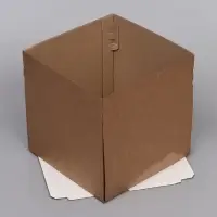 Коробка для торта, с окном, крафт, 30&times;30&times;30 см