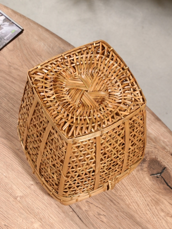 Корзина плетёная  Корзина плетёная "Баскет" бамбук 24х24х28 см, светлая