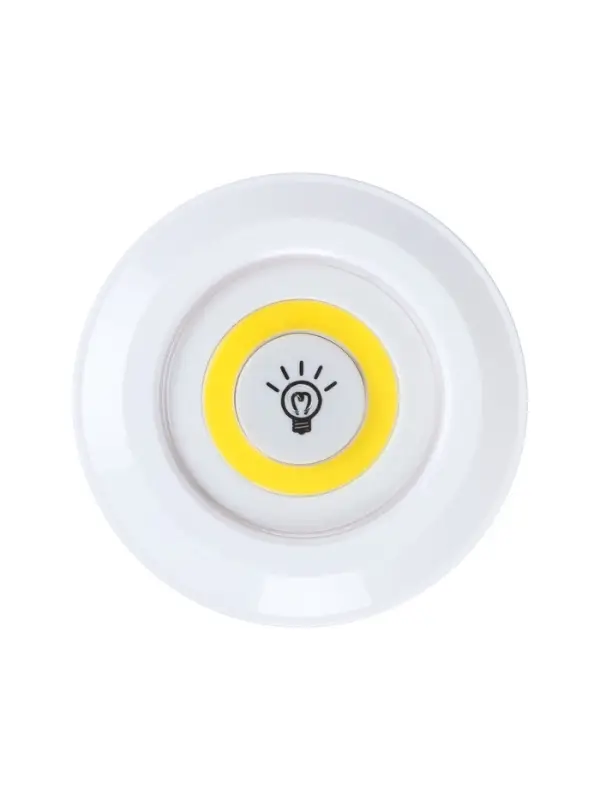 Набор светильников светодиодных, 3 штуки, нажимной, 3000К, от батареек, пульт в комплекте