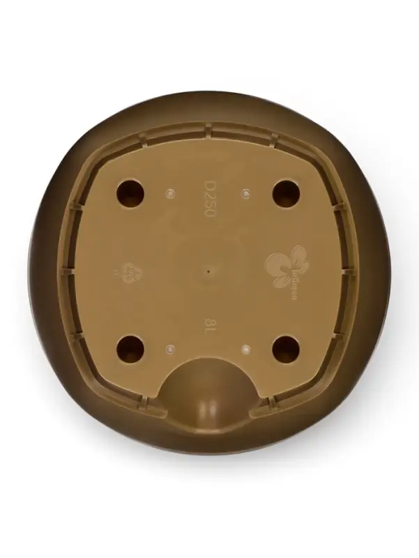 Горшок для цветов с прикорневым поливом Amsterdam, 8 л, цвет молочный шоколад