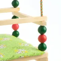 Качель деревянная, для игровой площадки с мягкой сидушкой, &laquo;Ветерок&raquo;, сиденье 34&times;28 см, цвет МИКС
