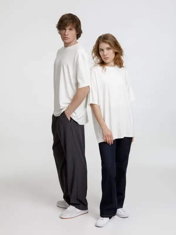 Футболка оверсайз унисекс Lavinia, белая, размер XS/S