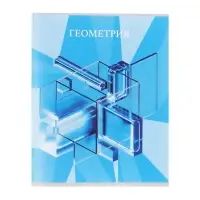 Предметная тетрадь по геометрии Calligrata TOP &laquo;Школьный стиль&raquo;, 48 листов, в клетку, со справочным материалом, пластиковая обложка