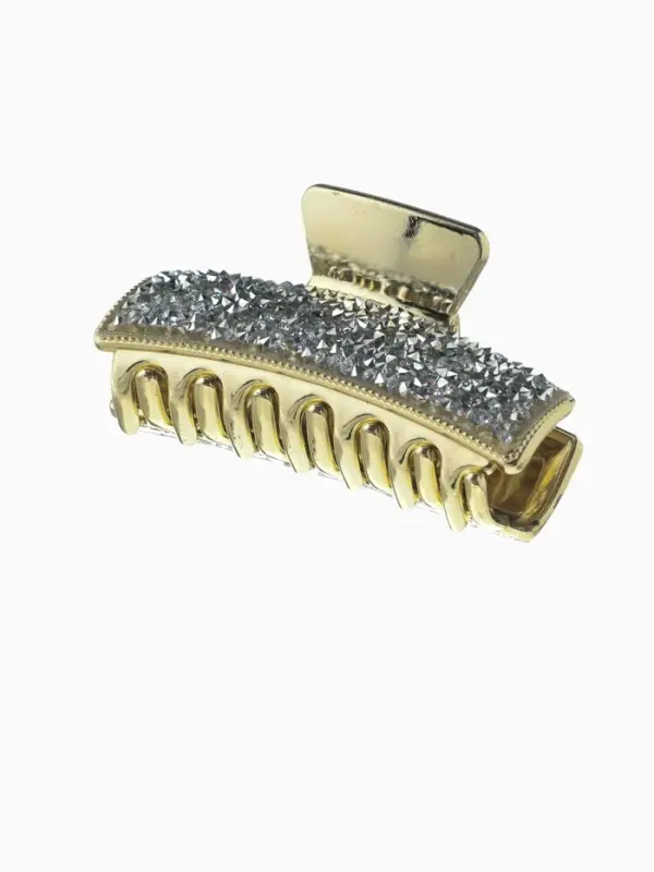 Крабик для волос &laquo;Айсберг&raquo;, 8 см, золото