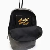 Рюкзак молодёжный на молнии, водонепроницаемый, с карманами, размер 22&times;12&times;35 см, серый