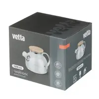 Чайник заварочный тм VETTA Эко, стекло, бамбуковая крышка,  1000мл