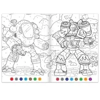 Раскраска по номерам &laquo;Атака роботов&raquo;, 16 стр., формат А4