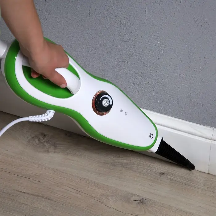 Паровая швабра Windigo WSM-02, 1500 Вт, 370 мл, 18 г/мин, шнур 5 м, бело-зелёный