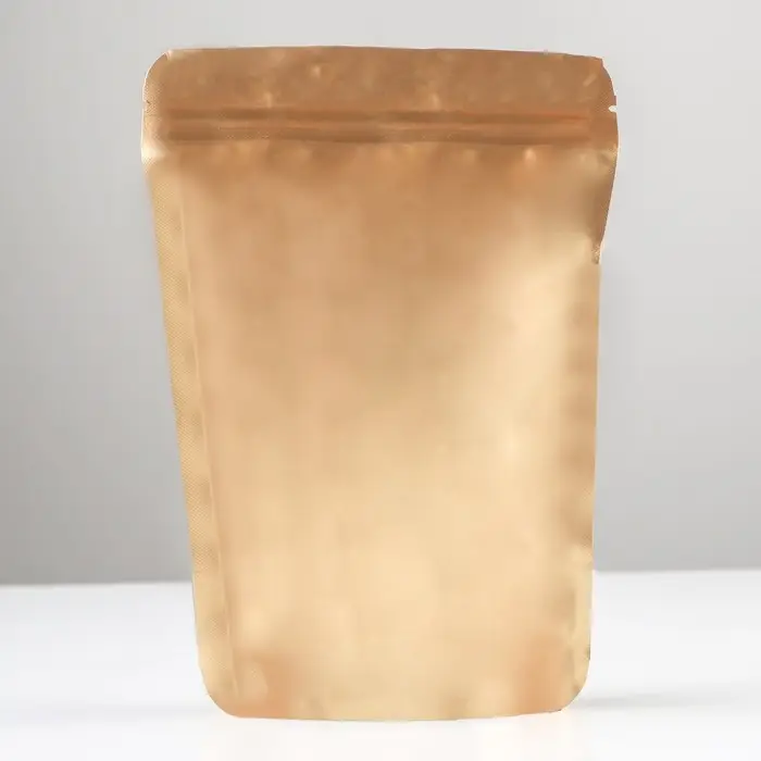 Пакет дой - пак, матовый, золотой, 14×20×4 см Пакет дой - пак, матовый, золотой, 14×20×4 см