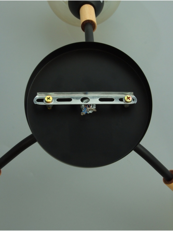 Люстра Люстра "Гундер" 3хЕ27 40Вт черный 57х57х25 см