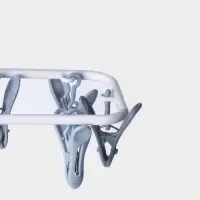 Сушилка для белья подвесная складная, 12 прищепок, 37&times;11&times;18 см, серая