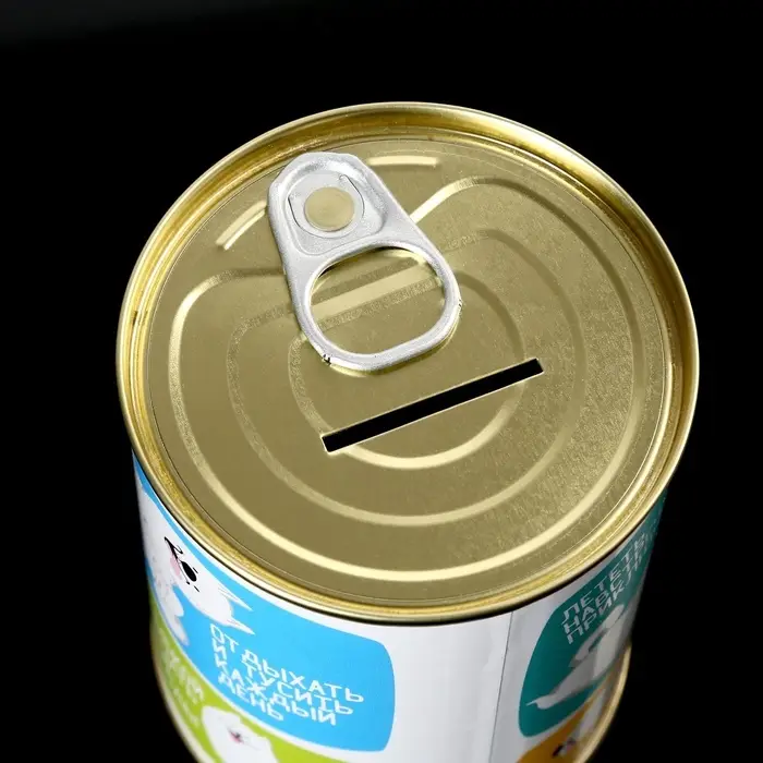 Копилка для денег &laquo;Банка. Коплю на взрослую жизнь&raquo;, металл, 7.3&times;9.5 см