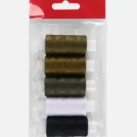 Нитки &laquo;Армейские&raquo;, 40ЛШ, 200 м, набор 5 шт., разноцветные