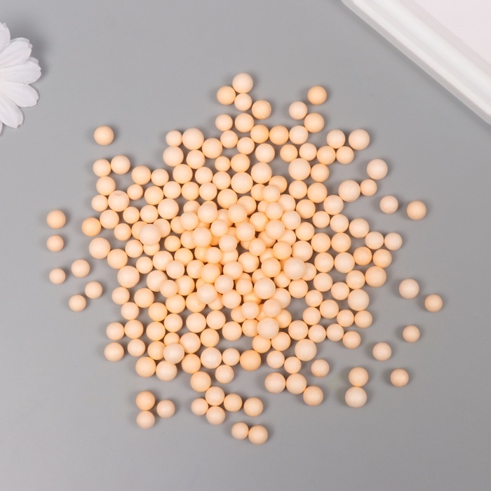 Декор для творчества пенопласт Декор для творчества пенопласт "Ассорти шариков" светло-оранжевый набор 10 гр