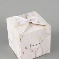 Коробка подарочная складная &laquo;Мрамор&raquo;, 12&times;12&times;12 см