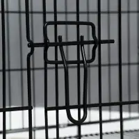 Клетка с люком для собак, 130 х 60 х 70 см, чёрная