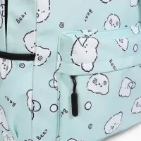 Рюкзак школьный &laquo;Мишки&raquo;, с пеналом, 3 кармана, 28&times;12&times;43 см, бирюзовый