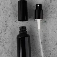 Флакон для парфюма, стеклянный, с распылителем Black, 30 мл, чёрный