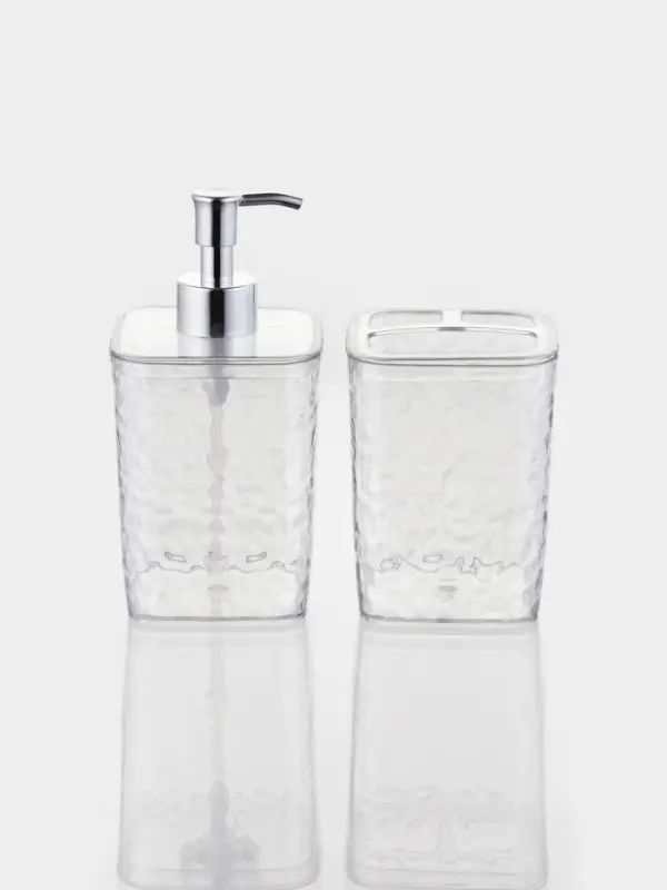 Набор для ванной 2 предмета (дозатор, стакан)