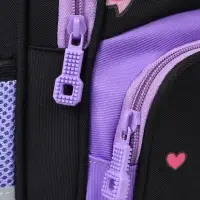 Ранец с эргономичной спинкой текстильный "Бантик"