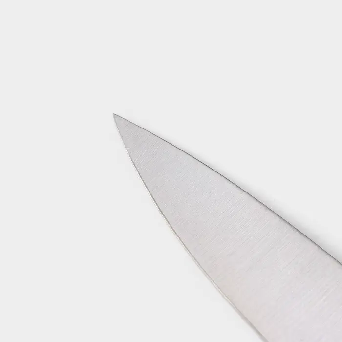 Набор ножей кухонных на подставке Доляна Ardone, 7 предметов: 5 ножей, мусат и ножницы, хромированный