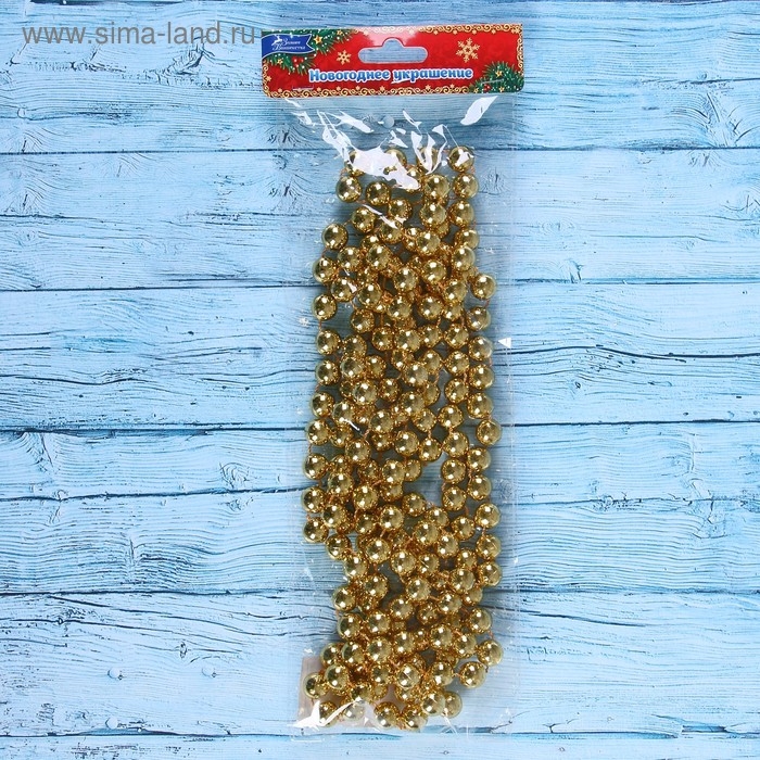 Бусы на ёлку 2,7 м Бусы на ёлку 2,7 м "Шарики" d-12 мм, микс