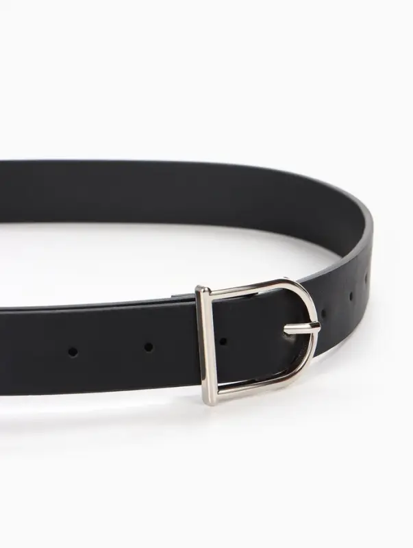 Ремень женский, 1 прокол, металл пряжка, 2.8&times;105 см, чёрный