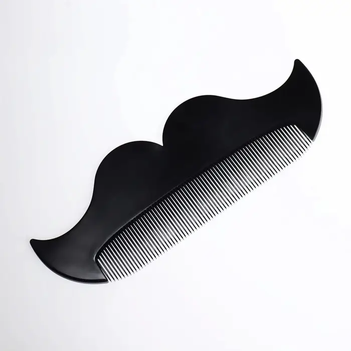 Расчёска-гребень для усов и бороды «УСЫ», 18×6.5 см, чёрная Расчёска-гребень для усов и бороды «УСЫ», 18×6.5 см, чёрная