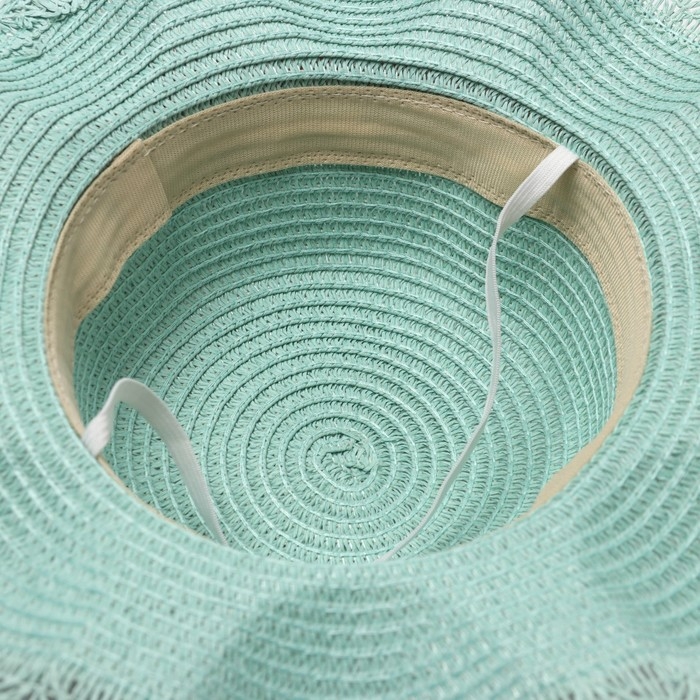 Шляпа для девочки с бантом MINAKU, р-р 52, цв.голубой Шляпа для девочки с бантом MINAKU, р-р 52, цв.голубой