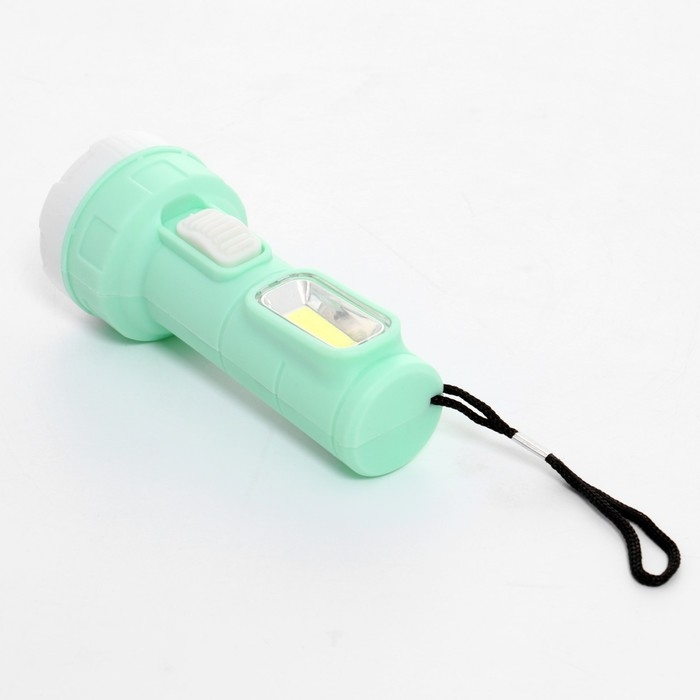 Фонарь ручной, 1 Вт LED, боковой 5 Вт COB, 2 режима, 1 AA, 10.4 х 4.3 см Фонарь ручной, 1 Вт LED, боковой 5 Вт COB, 2 режима, 1 AA, 10.4 х 4.3 см