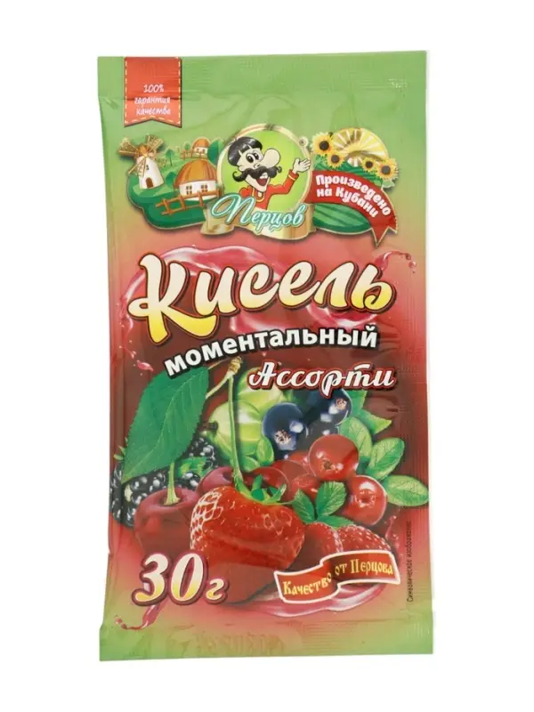 Кисель со вкусом АССОРТИ б/п 30гр.*50шт.