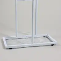 Подставка для цветов Greengo, 4 полки, 43&times;22&times;82 см, напольная, металл, белая