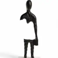 Сувенир &laquo;Опустошение&raquo;, 14&times;10&times;47 см, алюминий, мрамор