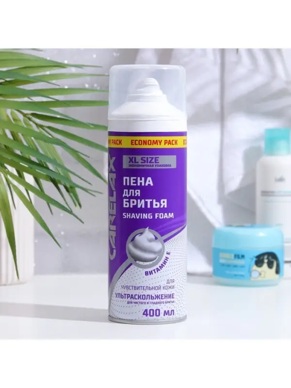 Пена для бритья Carelax для чувствительной кожи, 400 мл