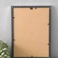 Фоторамка для фото 21х29,7 см (А4) "Oframe", пластик, серебро, (пластик экран)