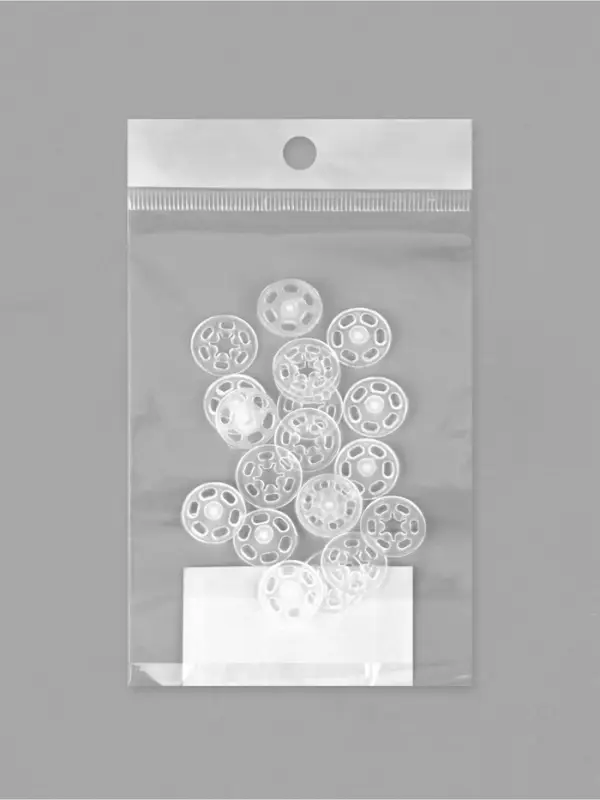 Кнопки пришивные d15мм (наб 10шт цена за наб) пластик прозрачный пакет Кнопки пришивные d15мм (наб 10шт цена за наб) пластик прозрачный пакет