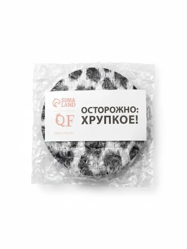 Зеркало складное &laquo;Леопард&raquo; с увеличением, d=7.5 см, белое