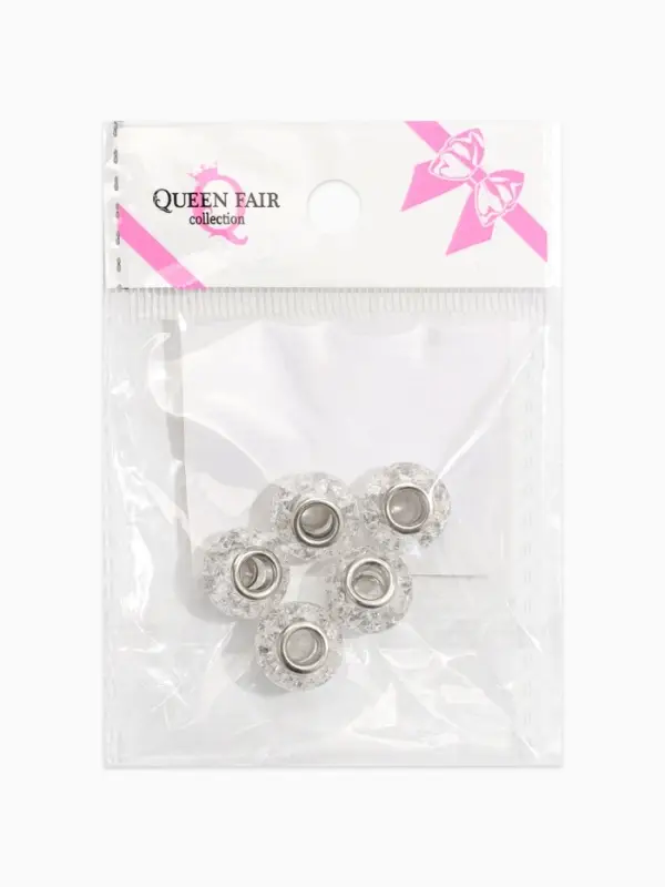 Шарм бусина &laquo;Сахарный кварц&raquo;, белая в серебре