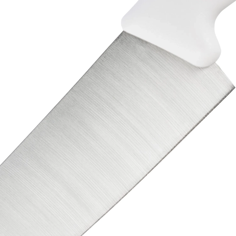 Нож поварской лез 254 мм  толщ 2 мм  3Cr13 белая пластиковая ручка