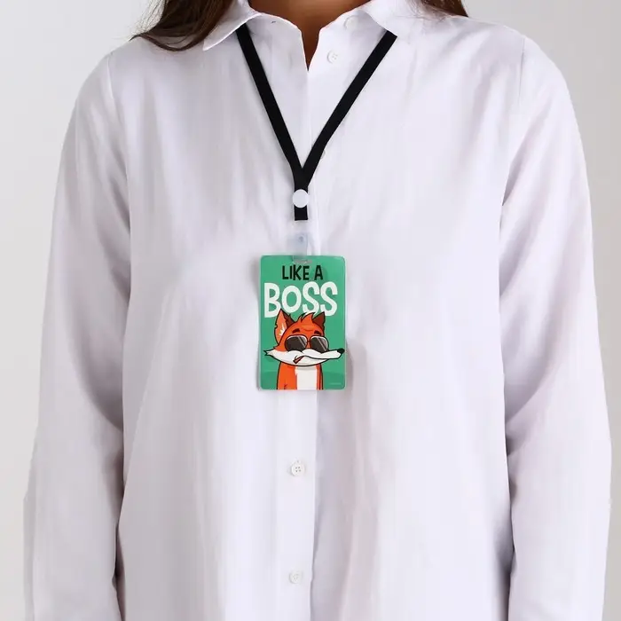 Чехол для бейджа «Лиса» , 6,5 × 10,5 см Чехол для бейджа «Лиса» , 6,5 × 10,5 см