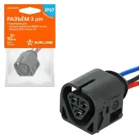 Разъём 3 pin с проводами для катушки зажигания BMW, Peugeot, Citroen